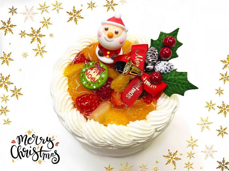 【神戸洋藝菓子ボックサン】ベリーホワイト クリスマスケーキ 4号 クリスマス2024 2