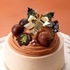 【神戸洋藝菓子ボックサン】クリスマス限定・モンブラン プレミアム  4号  大人の人気ケーキ  cakejp限定通販 1