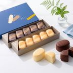 【神戸洋藝菓子 ボックサン】神戸 手みやげの定番 「六甲カシミアチーズケーキ 」 プレーン5個+チョコ5個入り」 熨斗対応 人気のギフト   ：お中元  2