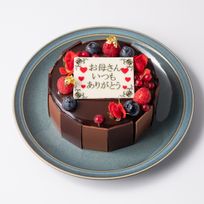【神戸洋藝菓子ボックサン】母の日限定！薔薇とフルーツのブーケ ショコラケーキ 4号 母の日のギフト2025・プレゼント