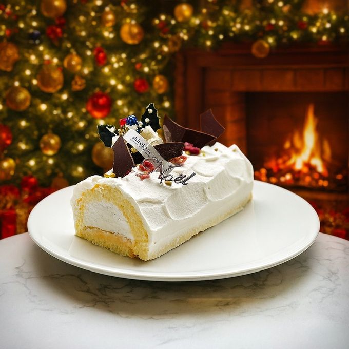 白金クリームブッシュドノエル（プレーン） クリスマス2025 3