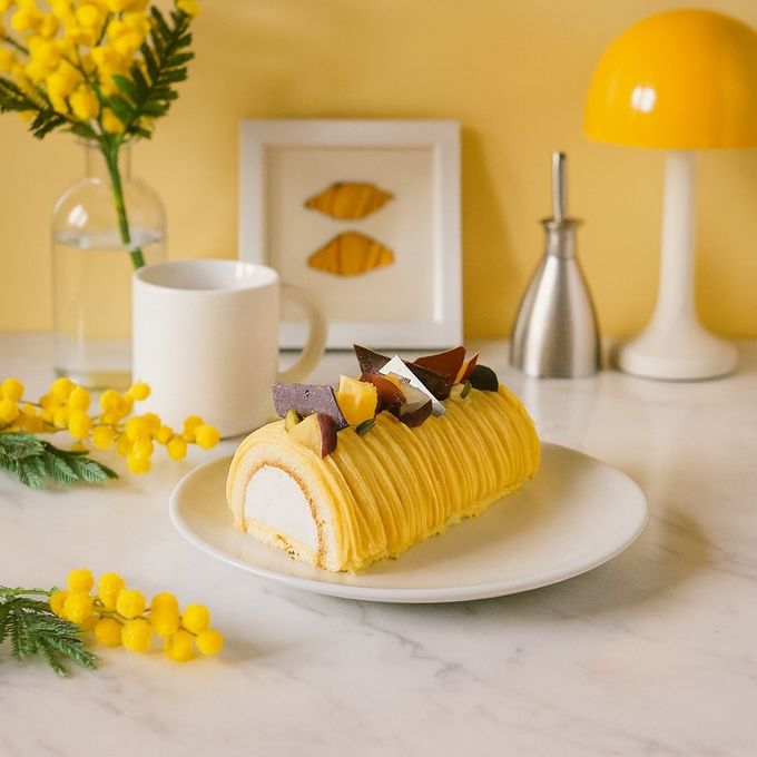 白金モンブランロール（幻のさつまいも シルクスイート） 1