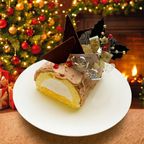 白金クリームブッシュドノエル（ショコラ）ハーフ クリスマス2025 1