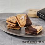 【送料無料、メール便】BLOCK BLOCK TOKYO ショコラバスクチーズクッキー（キャラメル） 4枚入  2