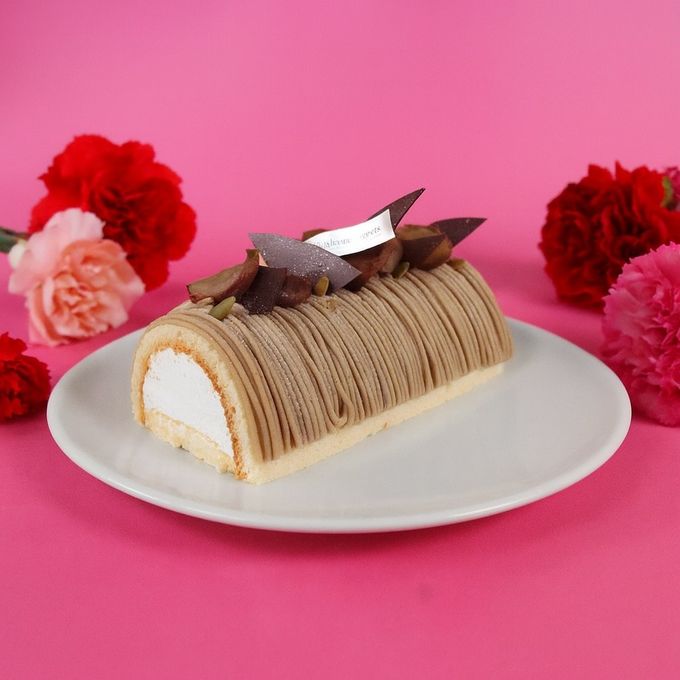 母の日カード付きパティシエ手作り白金モンブランロール（皇室献上栗 山江栗） 母の日2026 2