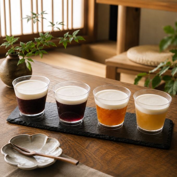 白金四彩涼菓～クリーム水羊羹・クリームフルーツゼリー詰合せ～ 2
