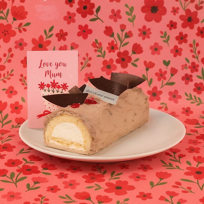 母の日カード付きパティシエ手作り白金クリームロール（ショコラ） 母の日2026 1