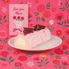 母の日カード付きパティシエ手作り白金クリームロール（苺） 母の日2026 1