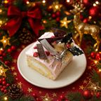 白金クリームブッシュドノエル（苺）ハーフ クリスマス2025 2