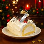 白金クリームブッシュドノエル（プレーン）ハーフ クリスマス2025 1