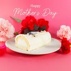 母の日カード付きパティシエ手作り白金クリームロール（プレーン） 母の日2026 3