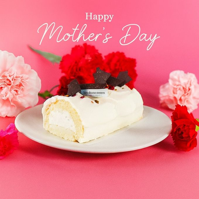 母の日カード付きパティシエ手作り白金クリームロール（プレーン） 母の日2026 3