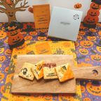 【送料無料、ハロウィンカード付き】shirokane sweet TOKYO パティシエ手作り白金ハロウィンサブレ（プレーン＆ショコラ） 4枚（ポスト投函、配送日時指定不可）ハロウィン 2025 3