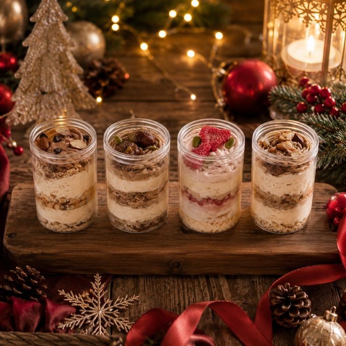 白金グラスケーキ（クリスマスモンブラン４種アソート） クリスマス2026 2