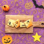 【送料無料、ハロウィンカード付き】shirokane sweet TOKYO パティシエ手作り白金ハロウィンサブレ（プレーン＆ショコラ） 4枚（ポスト投函、配送日時指定不可）ハロウィン 2025 5