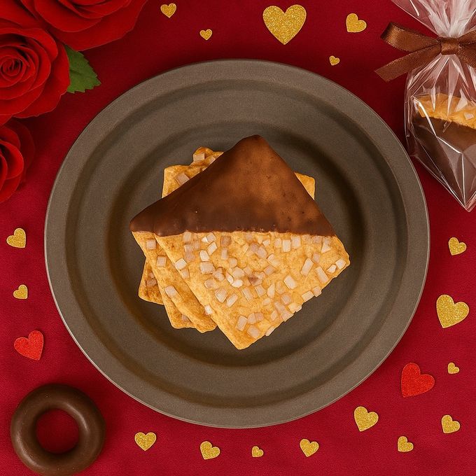 【送料無料、メール便】BLOCK BLOCK TOKYO ショコラバスクチーズクッキー（キャラメル） 4枚入 バレンタイン2026 2