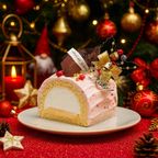 白金クリームブッシュドノエル（苺）ハーフ クリスマス2025 1