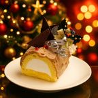 白金クリームブッシュドノエル（ショコラ）ハーフ クリスマス2025 3
