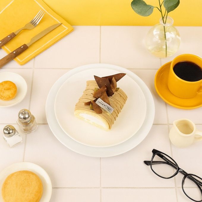 白金モンブランロール（皇室献上栗 山江栗）ハーフ 2