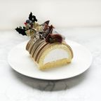 白金モンブランロール（皇室献上栗 山江栗）ハーフ クリスマス2025 2
