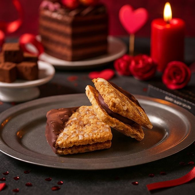 【送料無料、メール便】BLOCK BLOCK TOKYO ショコラバスクチーズクッキー（ショコラ） 4枚入 バレンタイン2026 2