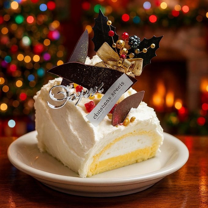 白金クリームブッシュドノエル（プレーン）ハーフ クリスマス2025 2