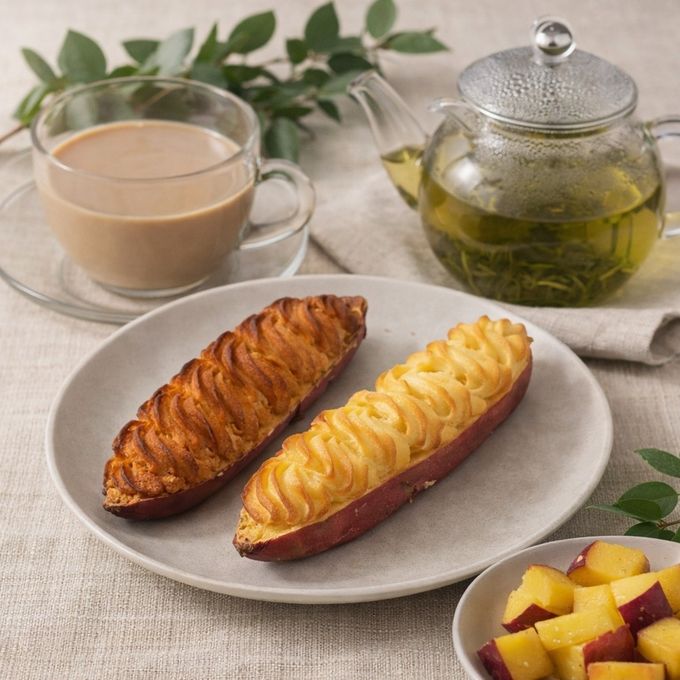 幻のさつまいも 器ごとたべられるシルクスイートのデュオグラッセ 1