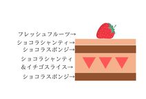 パーティー用 ビックサイズスクエアケーキ チョコクリーム 30㎝×20㎝【冷蔵商品】 2