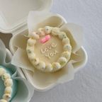 お弁当ケーキ ミニケーキ 誕生日 ケーキ 1〜2人用 かわいい 選べるカラー メッセージ対応 4