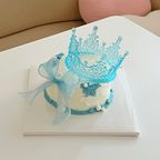 透明ティアラケーキ 4号 リボン付き  [記念日 / 推し活 / 誕生日] 3