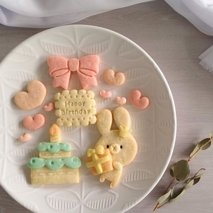 バースデークッキー缶/きみと季節のとなりに「HappyBirthday」うさぎ 5