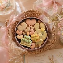 手のひら缶「HappyBirthday」うさぎ