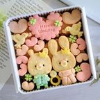 ウェディングクッキー缶/きみと季節のとなりに「HappyWedding」くま＆うさぎ 2