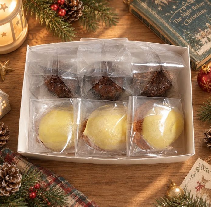 【クリスマスギフト・手土産・ご褒美に】レモンケーキ＆カヌレのクリスマス限定セット｜冬のひとときに贈る物語 ( お急ぎ便対応 クリスマス 冬ギフト お歳暮 手土産 焼き菓子 詰め合わせ お祝い 誕生日 かわいい ) クリスマス2026 3