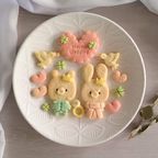ウェディングクッキー缶/きみと季節のとなりに「HappyWedding」くま＆うさぎ 4