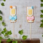 【シャンパンポップ】棒付き プロップス アイシングクッキー クッキー プチギフト かわいい お菓子 個包装 2
