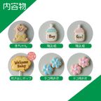 名入れ可【ジェンダーリビールセット】アイシングクッキー クッキー ケーキデコレーション 誕生日 ケーキトッピング ケーキデコレーション かわいい お菓子 あかちゃん 赤ちゃん 3