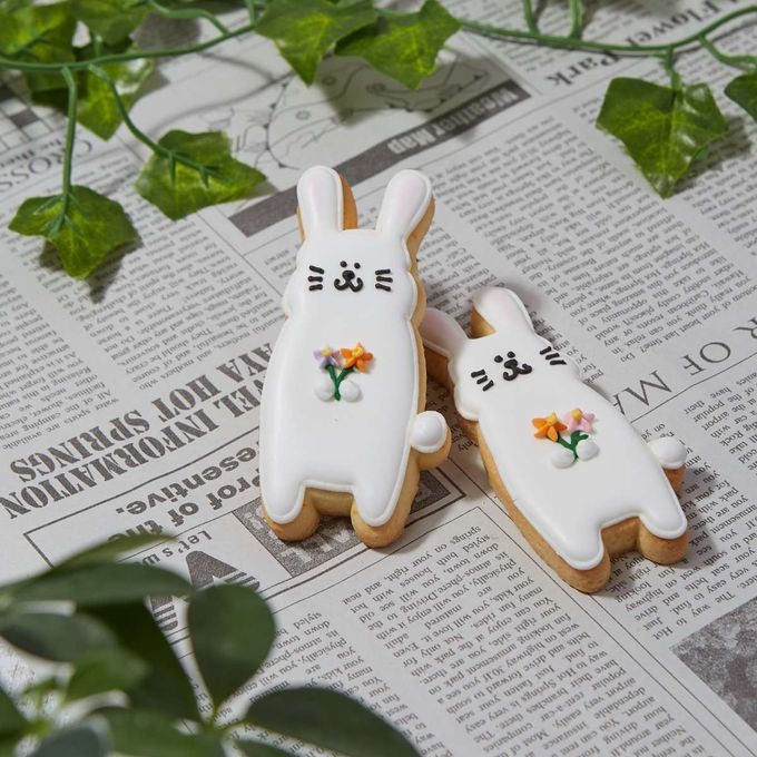 立ち動物【立ちウサギ】アイシングクッキー クッキー プチギフト デコレーション かわいい お菓子 個包装 動物 どうぶつ 生き物 ウサギ うさぎ 1