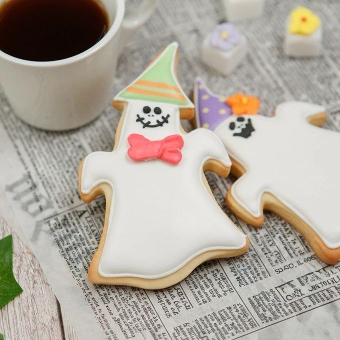 名入れ可【おばけ(大)】〈15文字〉ハロウィン アイシングクッキー クッキー ケーキデコレーション 誕生日 ケーキトッピング ケーキデコレーション かわいい お菓子 ハロウィン2026 1