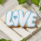 【LOVE】アイシングクッキー クッキー プチギフト かわいい お菓子 個包装 アイシングクッキーleap 1