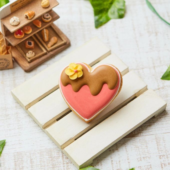 【ハートB】アイシングクッキー クッキー プチギフト かわいい お菓子 個包装 アイシングクッキーleap バレンタインデー ホワイトデー 1