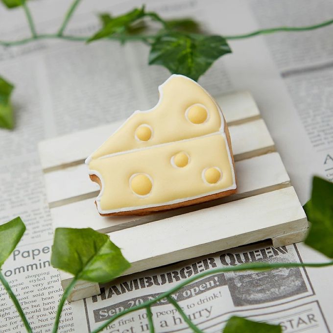 【チーズ】アイシングクッキー クッキー プチギフト デコレーション かわいい お菓子 個包装 アイシングクッキーleap 1