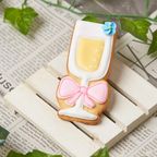 【シャンパン】アイシングクッキー クッキー プチギフト かわいい お菓子 個包装 アイシングクッキーleap 1