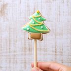 【クッキーポップ ツリー】アイシングクッキー クリスマス クッキー プチギフト かわいい お菓子 個包装 1