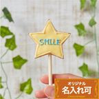 名入れ可【星ポップ】〈5文字〉棒付き プロップス アイシングクッキー クッキー プチギフト かわいい お菓子 個包装 1