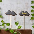 名入れ可【ヒゲポップ】〈6文字〉棒付き プロップス アイシングクッキー クッキー プチギフト かわいい お菓子 個包装 2