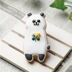 立ち動物【立ちパンダ】アイシングクッキー クッキー プチギフト デコレーション かわいい お菓子 個包装 動物 どうぶつ 生き物 パンダ ぱんだ 1