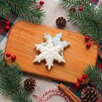 【雪の結晶】アイシングクッキー クリスマス クッキー プチギフト かわいい お菓子 個包装 1