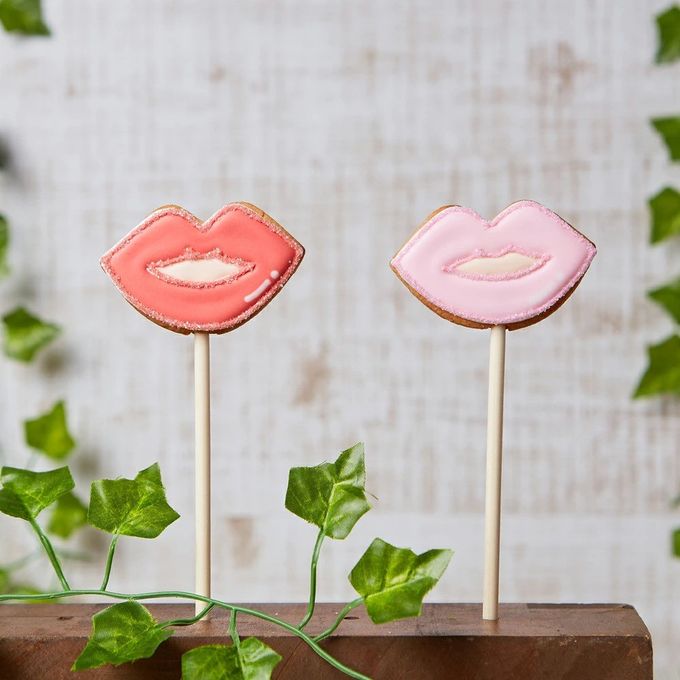 【リップポップ】棒付き プロップス アイシングクッキー クッキー プチギフト かわいい お菓子 個包装 2
