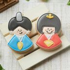 2個セット【おひなさまセット】アイシングクッキー クッキー プチギフト かわいい お菓子 個包装 アイシングクッキーleap ひな祭り 1